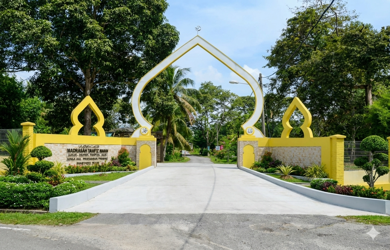 Pintu Gerbang Madrasah Tahfiz Kota Tauhid